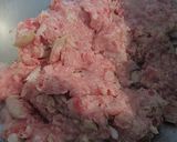 新玉ねぎに合いびき肉載せてオーブン焼き作り方4写真