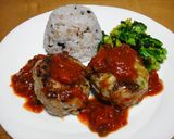 イタリアンなハーブチーズinハンバーグ作り方9写真