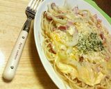 コンソメ風味♡ベーコンエッグスープパスタ作り方3写真