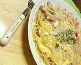 コンソメ風味♡ベーコンエッグスープパスタ作り方4写真