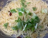 カキ（牡蠣）のペースト乗せペペロンチーノ作り方4写真