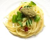 カキ（牡蠣）のペースト乗せペペロンチーノ作り方5写真