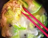 簡単！キャベツときのこのバター醤油うどん作り方3写真