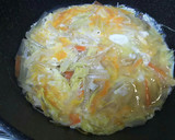 白菜と油揚げの卵とじ作り方6写真