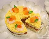 簡単♡ツナそぼろdeひな祭りのケーキ寿司作り方6写真