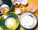 いちごミルクの四角いシフォンケーキ作り方1写真