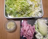 ベーコンと白菜のとろーりシチュー作り方1写真