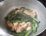 菜ばなと油揚げの煮物作り方4写真