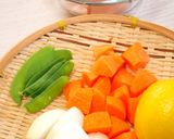 酢豚風★春野菜のレモンチキン作り方1写真