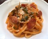 うどんdeナポリタン作り方6写真