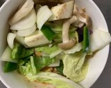 根菜茄子白菜ピリ辛味噌味温野菜サラダ作り方16写真
