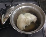 滋味溢れる、残り野菜の細切れ鶏スープ煮作り方1写真