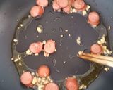 チョリソーとザワークラウトのチャーハン♪作り方3写真