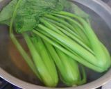 小松菜とさんま缶のごま和え♪作り方1写真