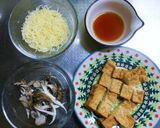 ✿スキレットで厚揚げキノコチーズ焼き✿作り方1写真