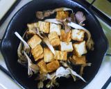 ✿スキレットで厚揚げキノコチーズ焼き✿作り方3写真