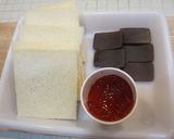 いちご大福風揚げパン作り方1写真