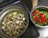 滋味溢れる、残り野菜の細切れ鶏スープ煮作り方6写真