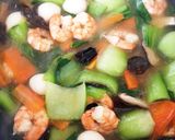 エビとチンゲンサイで中華丼作り方6写真