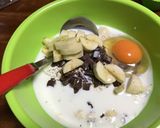 とろ〜り☆チョコバナナ蒸しケーキ作り方5写真