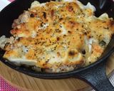 鶏もも肉の明太子もちチーズスキレット焼き作り方6写真