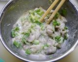 アジとニラ(茎)のかき揚げ作り方2写真