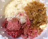 定番★ジュワ〜肉汁テリヤキチーズバーグ作り方1写真