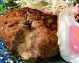 定番★ジュワ〜肉汁テリヤキチーズバーグ作り方8写真