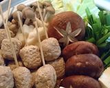 鍋★身体ポカポカ！餅ベーコン餃子の生姜鍋作り方6写真
