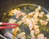 牛乳で★ベーコンと白菜のクリームパスタ作り方2写真
