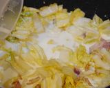 牛乳で★ベーコンと白菜のクリームパスタ作り方4写真