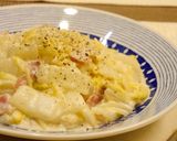 牛乳で★ベーコンと白菜のクリームパスタ作り方7写真