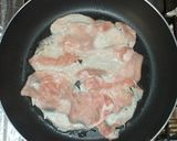 簡単お好み焼♪上下を豚肉でキャベツを挟む作り方4写真