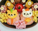 キャラ弁♪チーズで簡単リラックマのお雛様作り方5写真