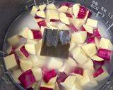 定番|炊飯器でほくほく!さつまいもご飯作り方3写真