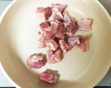 バルサミコ酢風！さつまいも鳥モモ肉炒め作り方1写真