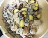バルサミコ酢風！さつまいも鳥モモ肉炒め作り方3写真