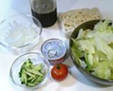 和風サラダうどん作り方1写真