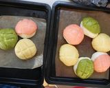 HBで簡単★3色メロンちぎりパン作り方10写真