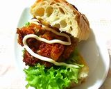 バゲットでオシャレ☺チキンカツサンド作り方5写真