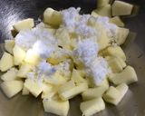 レンジでチンりんごの甘煮作り方1写真