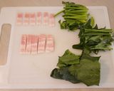 ほうれん草とベーコンの美味ペペロンチーノ作り方4写真