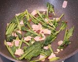 ほうれん草とベーコンの美味ペペロンチーノ作り方7写真