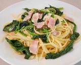 ほうれん草とベーコンの美味ペペロンチーノ作り方11写真
