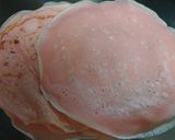 春のピンク色クレープケーキ作り方3写真