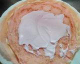 春のピンク色クレープケーキ作り方5写真