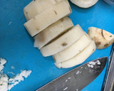 レンコンのハサミ揚げと椎茸の肉詰め作り方3写真