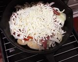 スキレットで餅ピザ作り方6写真