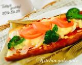 新タマネギ&トマトのピザトースト作り方4写真
