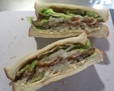 みそハニーしょうが焼きボリュームサンド作り方8写真